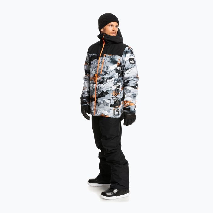 Quiksilver Morton ανδρικό μπουφάν snowboard μαύρο και λευκό EQYTJ03375 2