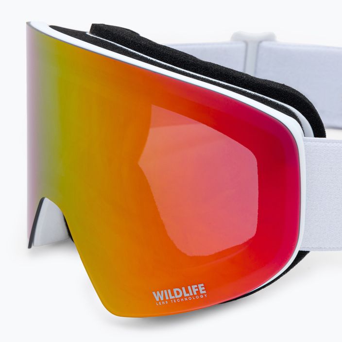 VonZipper Encore γυαλιά snowboard λευκό γυαλιστερό / wildlife fire χρώμιο AZYTG00114-WFC 5