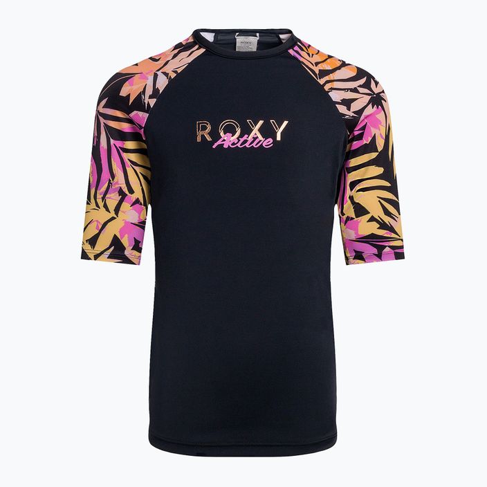 Παιδικό μπλουζάκι κολύμβησης ROXY Active Joy Lycra 2021 anthracite zebra jungle girl