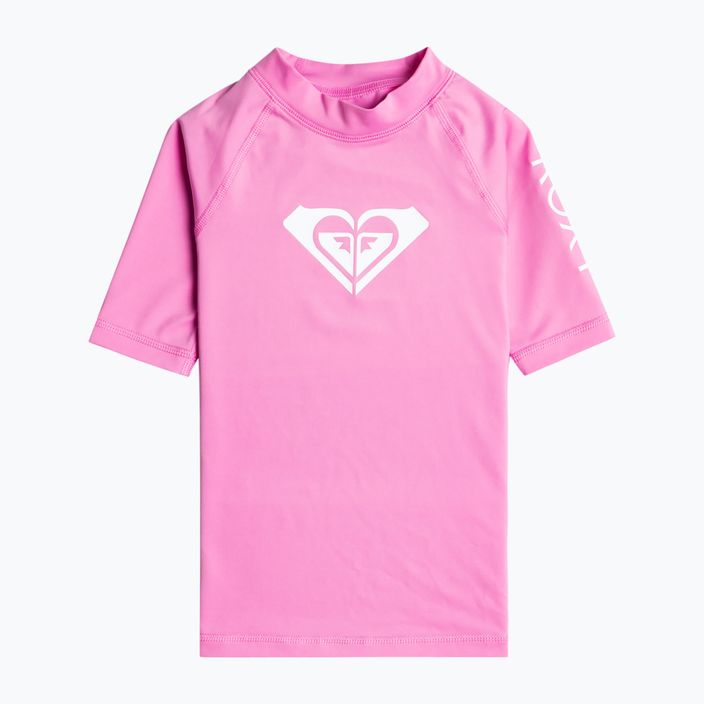 ROXY Whole Hearted cyclamen παιδικό μπλουζάκι για κολύμπι