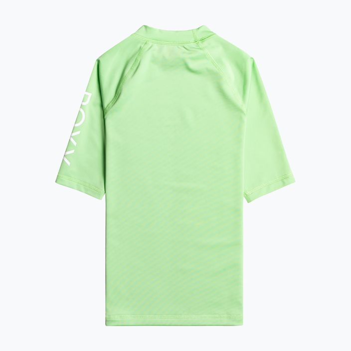 Παιδικό μπλουζάκι κολύμβησης ROXY Wholehearted 2021 pistachio green 2