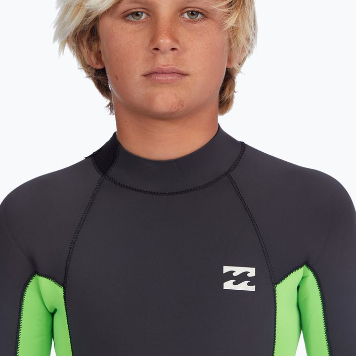 Παιδικός αφρός κολύμβησης Billabong 3/2 Boys Absolute BZ GBS Full neon green 3