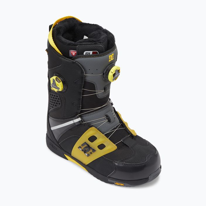 Ανδρικές μπότες snowboard DC Phantom μαύρο/κίτρινο 6