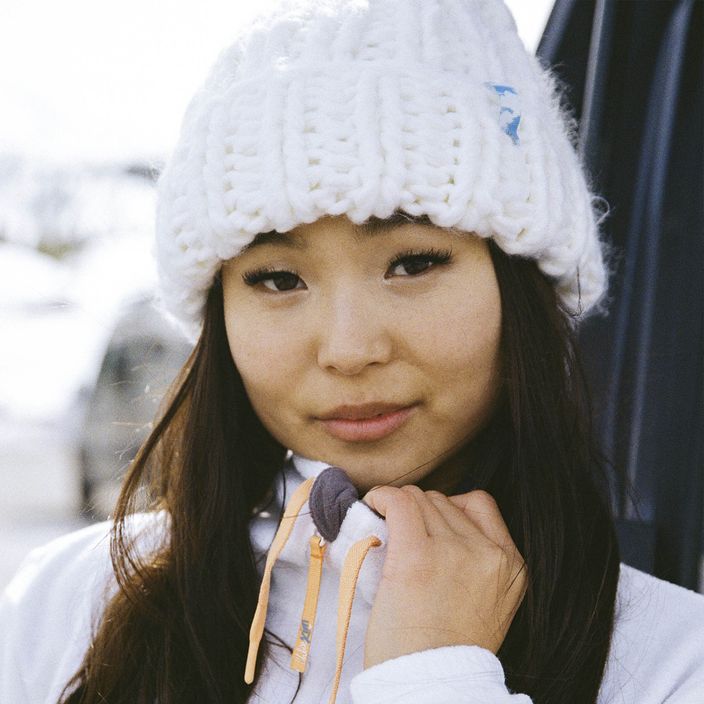 Γυναικείο σκουφάκι snowboard ROXY Chloe Kim Beanie bright white 8
