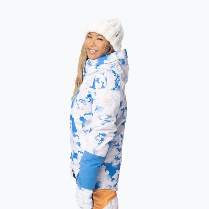 Γυναικείο σακάκι snowboard ROXY Chloe Kim γαλάζιο μπλε σύννεφα 2