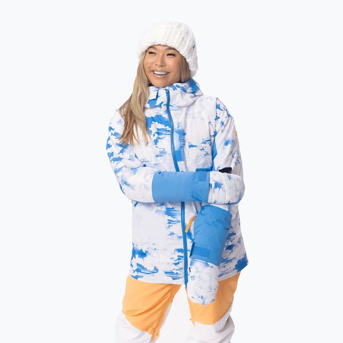 Γυναικείο σακάκι snowboard ROXY Chloe Kim γαλάζιο μπλε σύννεφα 5