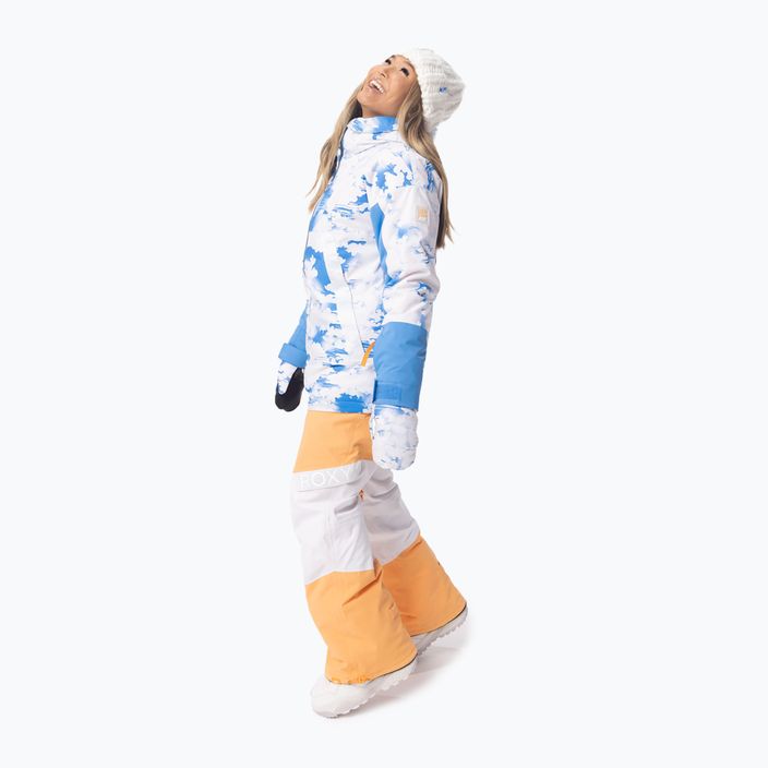 Γυναικείο σακάκι snowboard ROXY Chloe Kim γαλάζιο μπλε σύννεφα 6