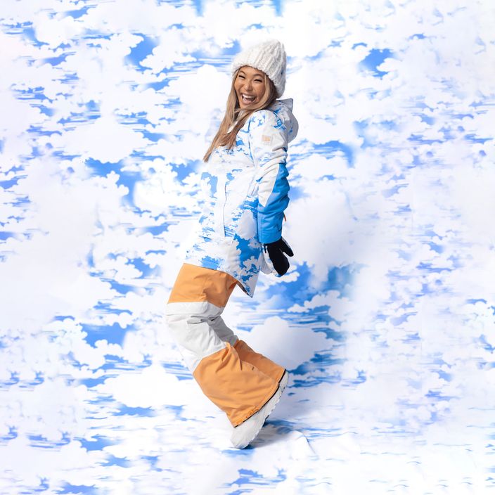Γυναικείο σακάκι snowboard ROXY Chloe Kim γαλάζιο μπλε σύννεφα 12