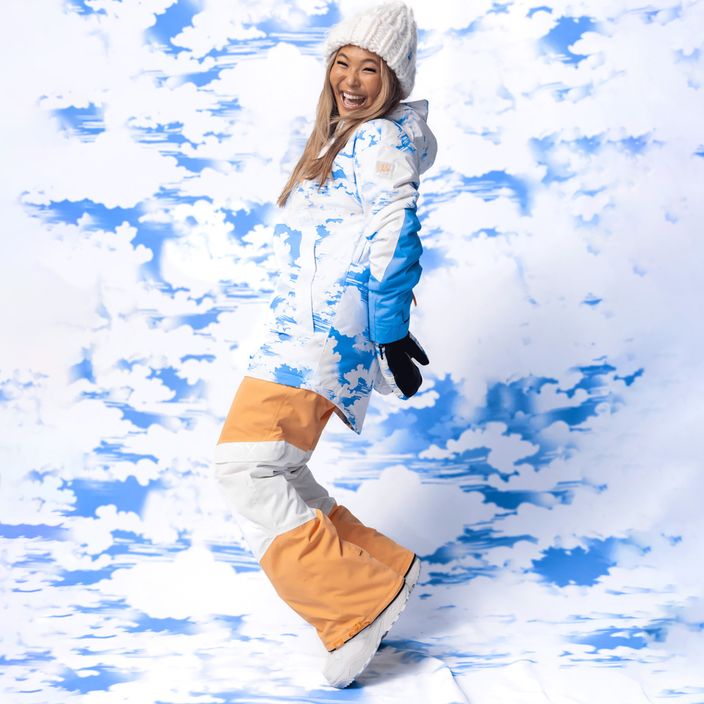 Γυναικείο παντελόνι snowboard ROXY Chloe Kim Woodrose mock orange 11