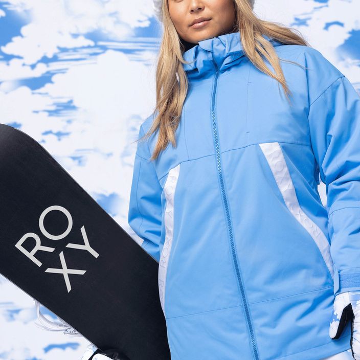 Γυναικείο μπουφάν snowboard ROXY Chloe Kim μπλε γαλάζιο 4