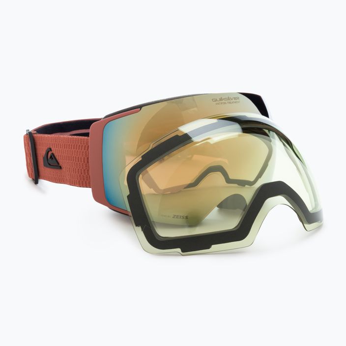 Quiksilver Greenwood S3 μαύρο κόκκινο ξύλο / clux gold mi γυαλιά snowboard