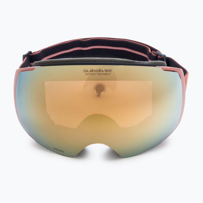 Quiksilver Greenwood S3 μαύρο κόκκινο ξύλο / clux gold mi γυαλιά snowboard 3