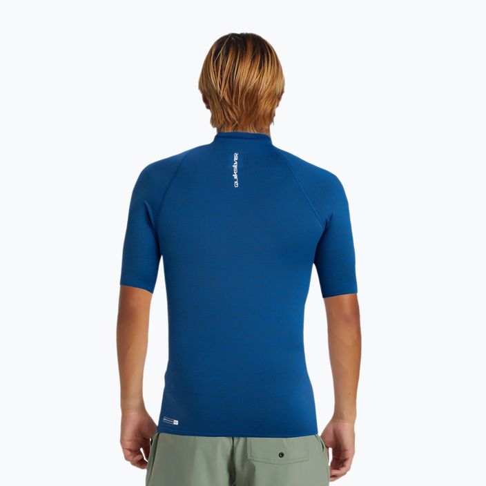 Quiksilver Everyday UPF50 monaco blue heather ανδρικό μπλουζάκι για κολύμπι 2