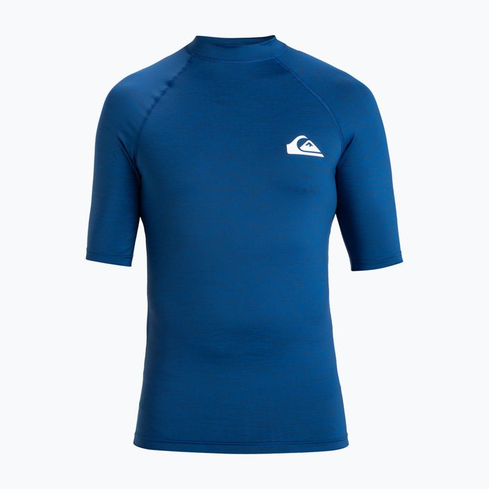 Quiksilver Everyday UPF50 monaco blue heather ανδρικό μπλουζάκι για κολύμπι 3