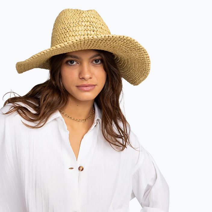 ROXY Cherish Summer γυναικείο καπέλο φυσικό 4