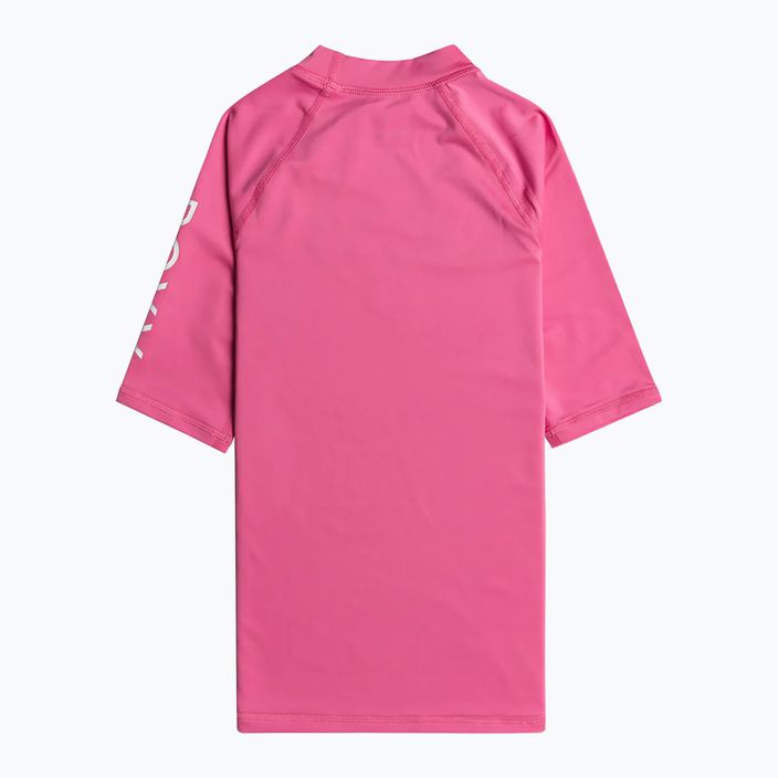 ROXY παιδικό μπλουζάκι για κολύμπι Wholehearted σοκαριστικό ροζ 2