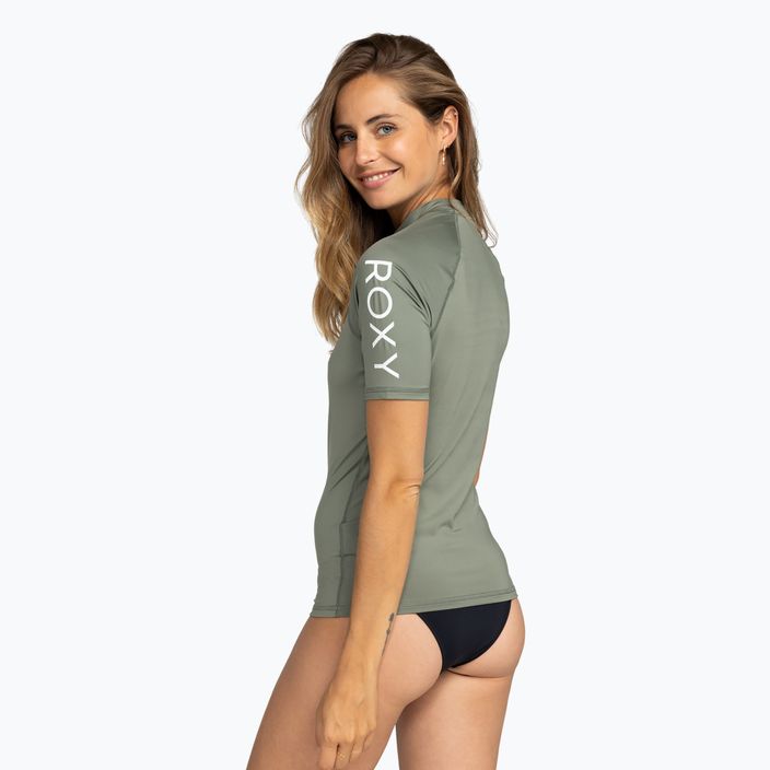 Γυναικείο κολυμβητικό t-shirt ROXY Whole Hearted agave green 4