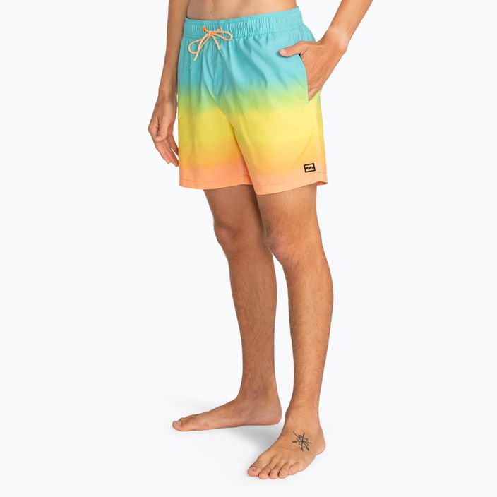 Ανδρικό μαγιό Billabong All Day Fade Layback papaya swim shorts 6