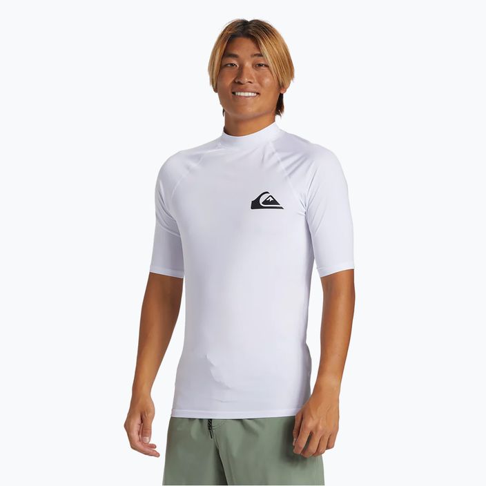 Quiksilver Everyday UPF50 λευκό ανδρικό μπλουζάκι για κολύμπι 3