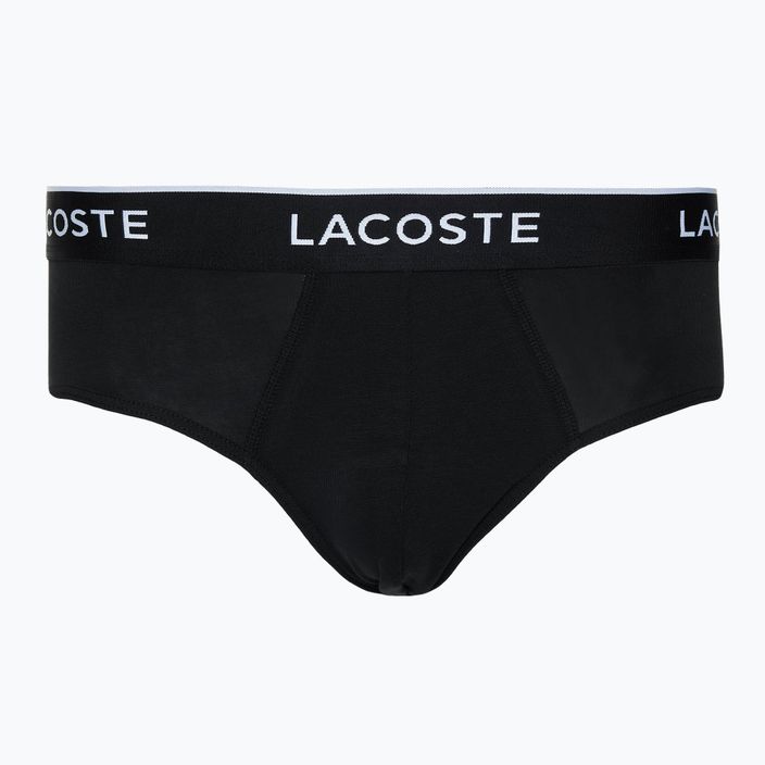 Lacoste ανδρικό σλιπ 8H3472 3 ζευγάρια μαύρο 2