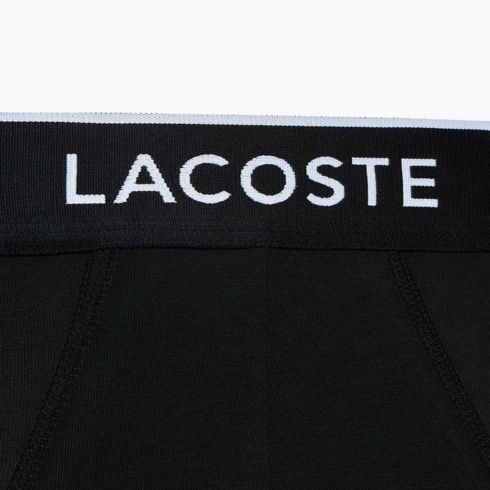 Lacoste ανδρικό σλιπ 8H3472 3 ζευγάρια μαύρο 4