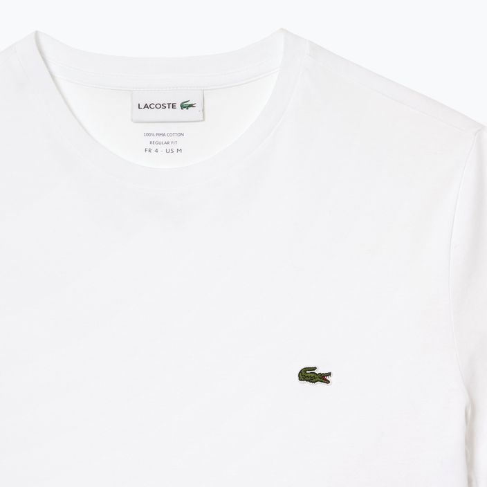 Lacoste ανδρικό t-shirt TH6709 λευκό 4