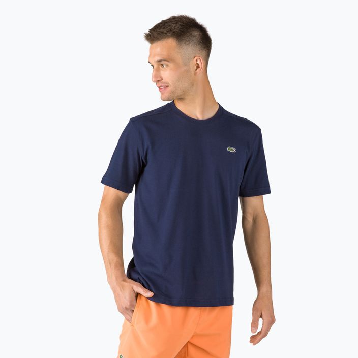Lacoste ανδρικό μπλουζάκι τένις navy blue TH7618 2