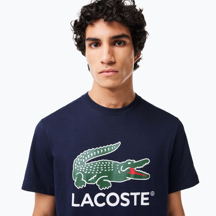Lacoste ανδρικό T-shirt TH1285 navy blue 4