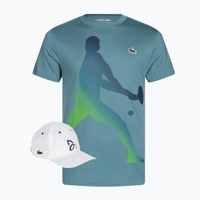 Lacoste Tennis X Novak Djokovic σετ μπλούζα + καπέλο