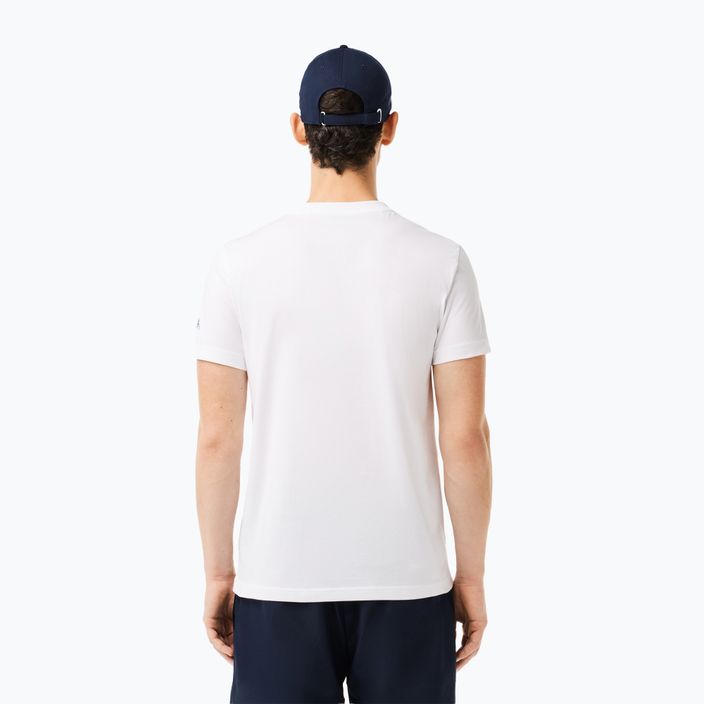 Lacoste Tennis X Novak Djokovic λευκό σετ T-shirt + καπέλο 2