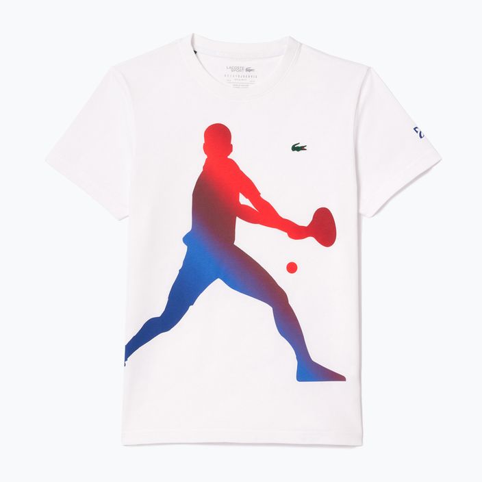 Lacoste Tennis X Novak Djokovic λευκό σετ T-shirt + καπέλο 4