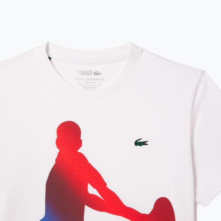 Lacoste Tennis X Novak Djokovic λευκό σετ T-shirt + καπέλο 5