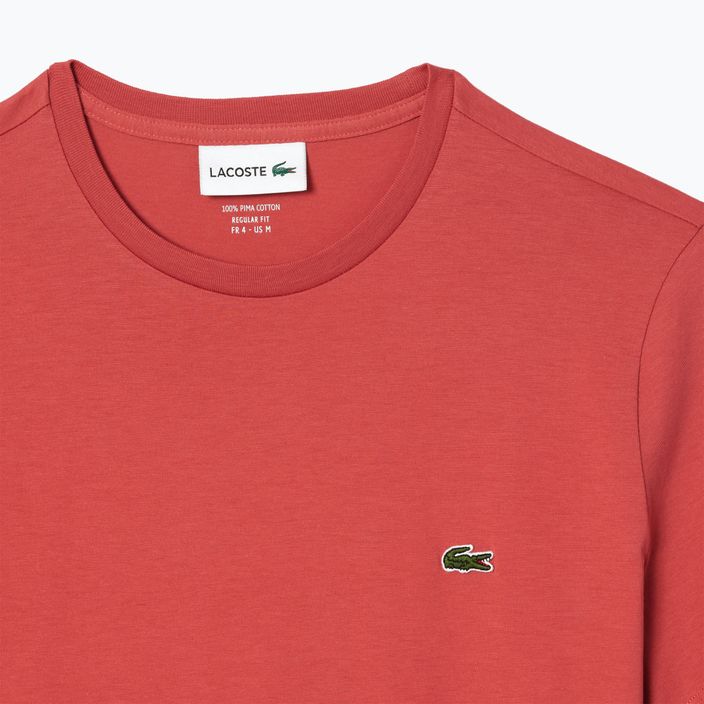 Lacoste ανδρικό t-shirt TH6709 sierra red 5