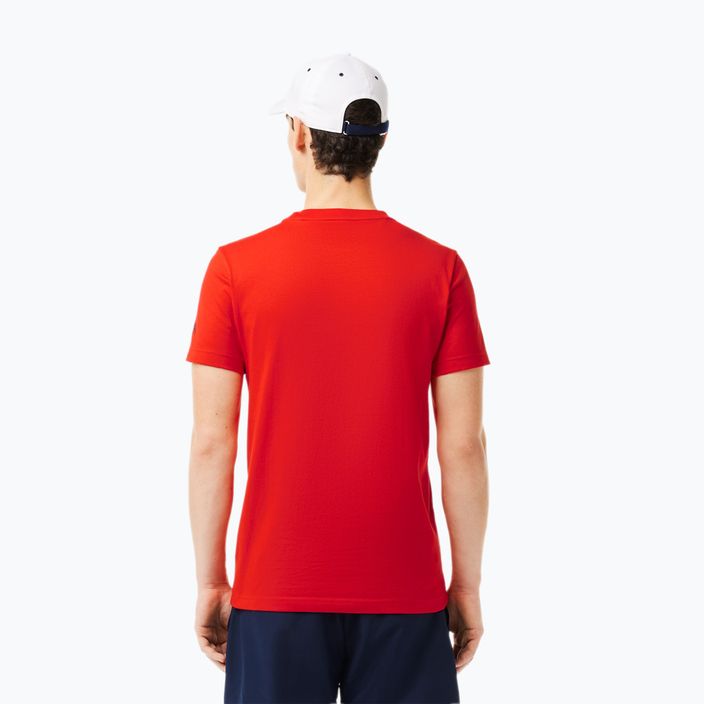 Lacoste Tennis X Novak Djokovic κόκκινο φραγκοστάφυλο πουκάμισο + καπέλο σετ 2