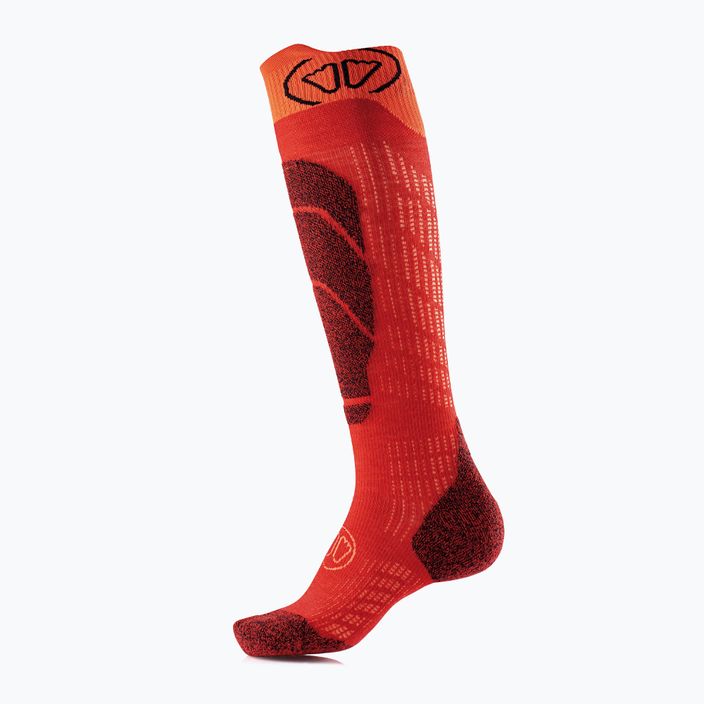 Παιδικές κάλτσες σκι SIDAS Ski Merino πορτοκαλί CSOSKMEJR22_REOR 7
