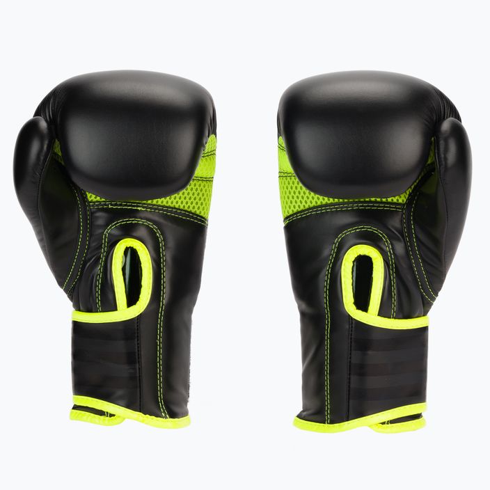 Γάντια πυγμαχίας adidas Hybrid 80 μαύρο/κίτρινο ADIH80 2