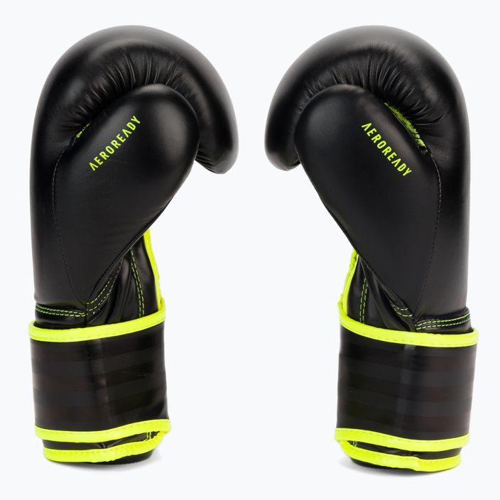 Γάντια πυγμαχίας adidas Hybrid 80 μαύρο/κίτρινο ADIH80 4
