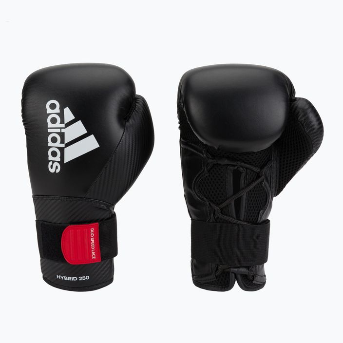 Γάντια πυγμαχίας adidas Hybrid 250 Duo Lace μαύρα ADIH250TG 3