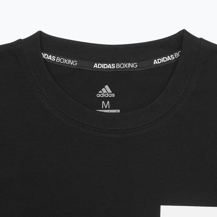 Ανδρικό t-shirt πυγμαχίας adidas μαύρο/λευκό 6