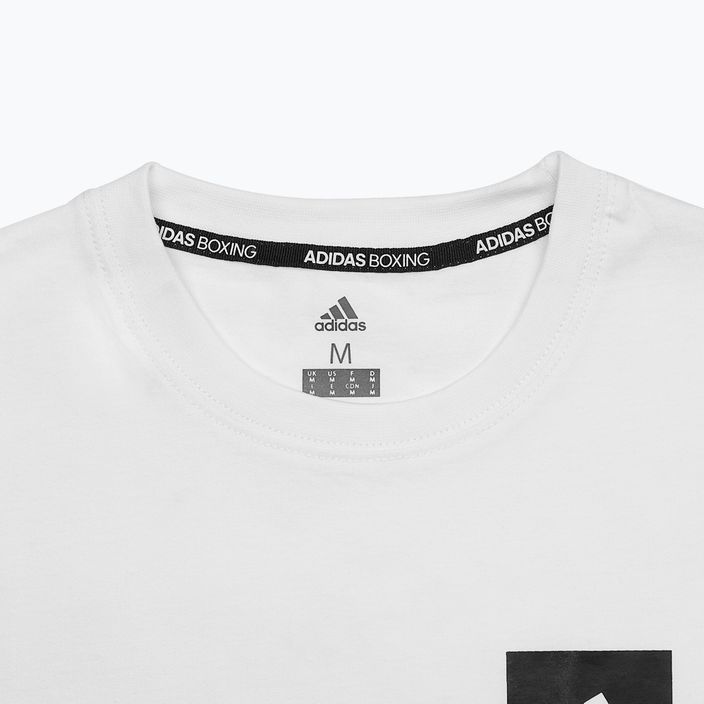 Ανδρικό t-shirt πυγμαχίας adidas λευκό/μαύρο 3