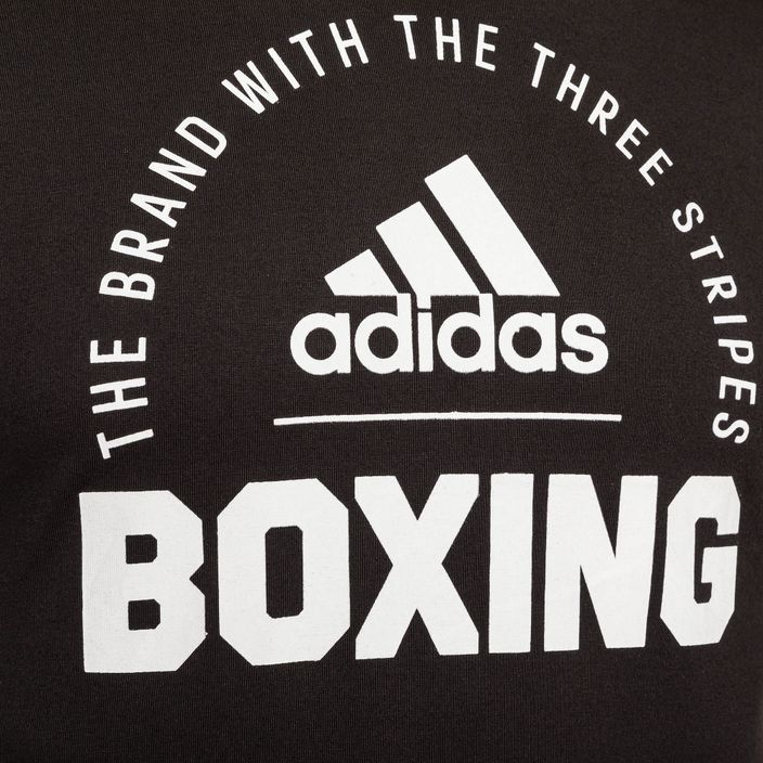 Ανδρικό μπλουζάκι adidas Boxing μαύρο/λευκό 3