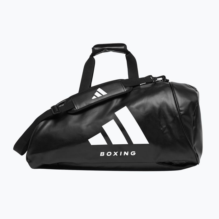 adidas 2 σε 1 Boxing 20 l τσάντα προπόνησης μαύρο/λευκό 8