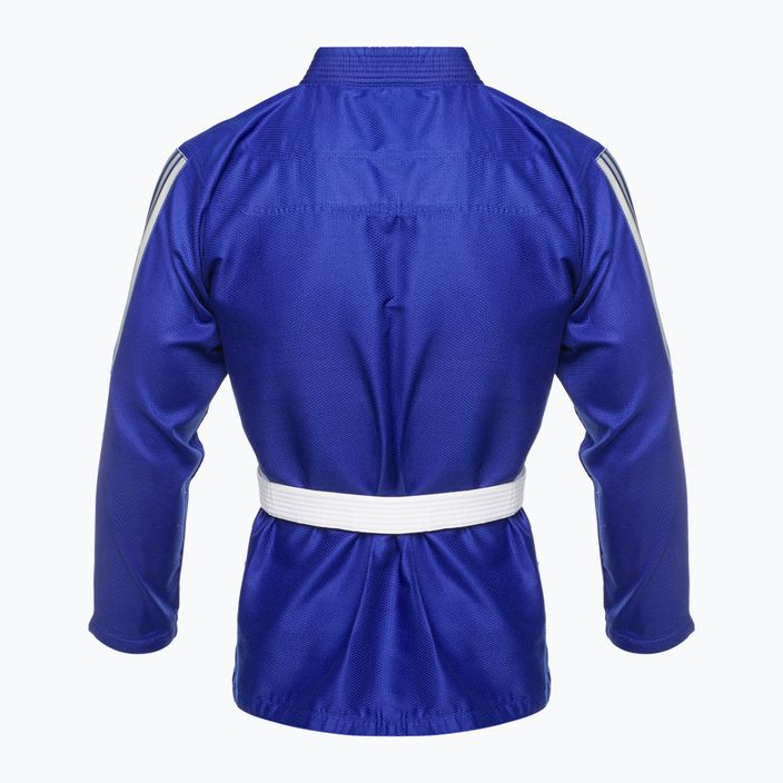 GI για Brazilian jiu-jitsu adidas Rookie μπλε/γκρι 3