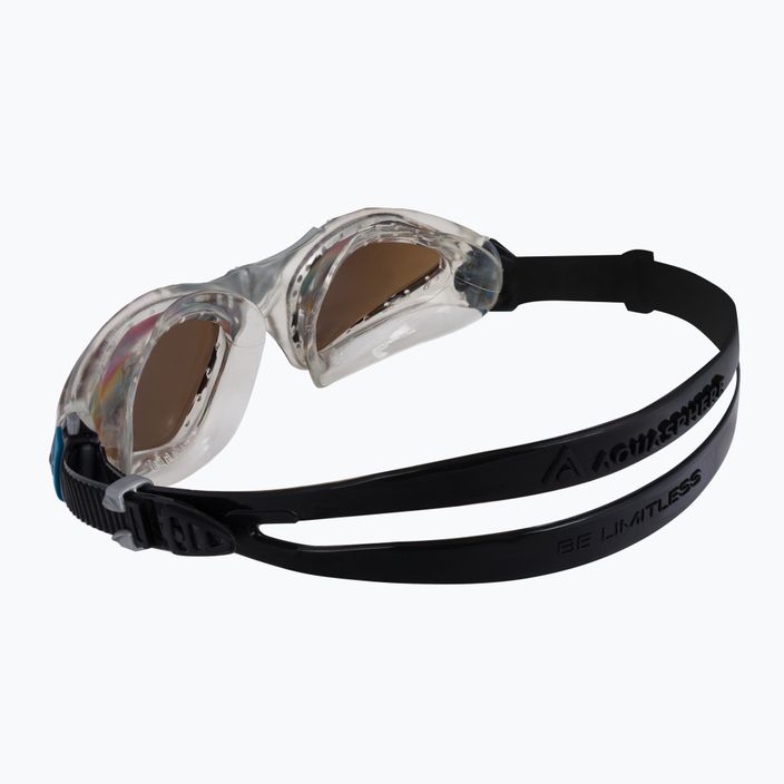 Γυαλιά κολύμβησης Aquasphere Kayenne διαφανή/ασημί/καφέ πολωτικά EP2960098LP 4