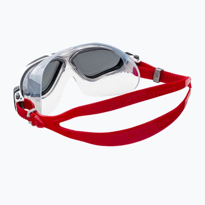 Μάσκα κολύμβησης Aquasphere Vista λευκό/κόκκινο/σκούρο MS5050915LD 4
