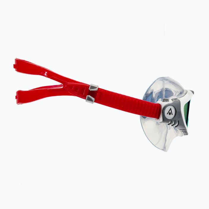 Aquasphere Vista λευκή/ασημί/κόκκινη μάσκα κολύμβησης τιτανίου MS5050915LMR 3