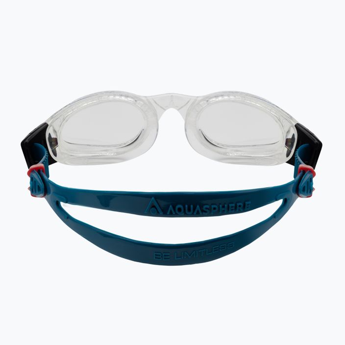 Γυαλιά κολύμβησης Aquasphere Kaiman διαφανή/πετρόλ/διαφανή EP3000098LC 5