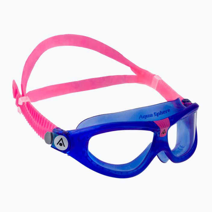 Παιδική μάσκα κολύμβησης Aquasphere Seal Kid 2 μπλε/ροζ/καθαρό MS5064002LC