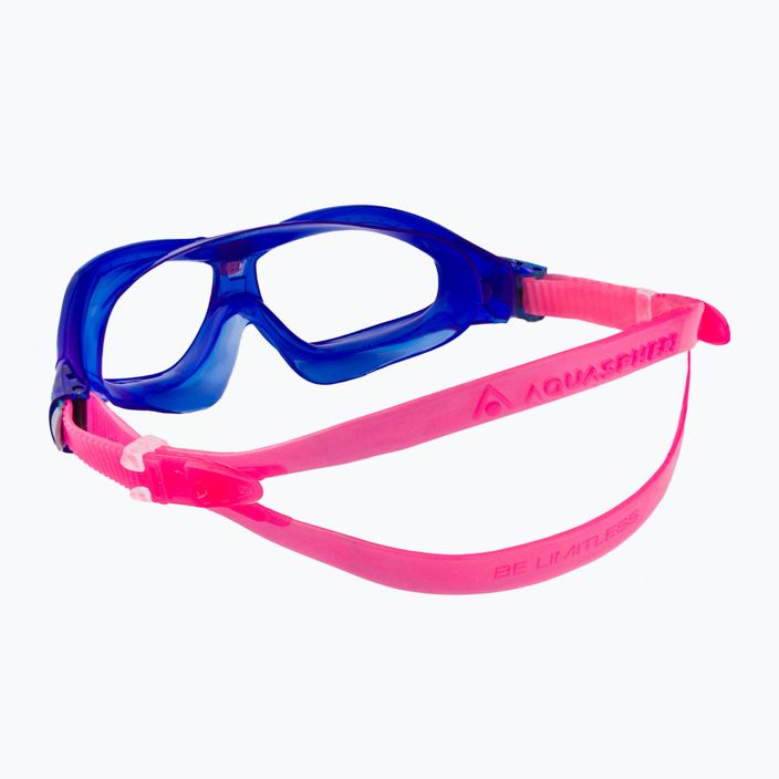 Παιδική μάσκα κολύμβησης Aquasphere Seal Kid 2 μπλε/ροζ/καθαρό MS5064002LC 4