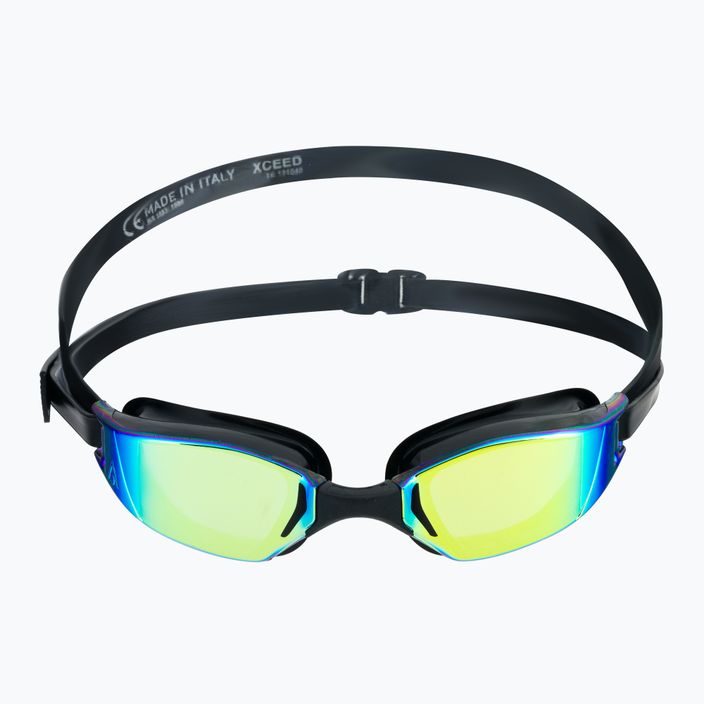 Aquasphere Xceed μαύρα/μαύρα/κίτρινα γυαλιά κολύμβησης EP3030101LMY 2
